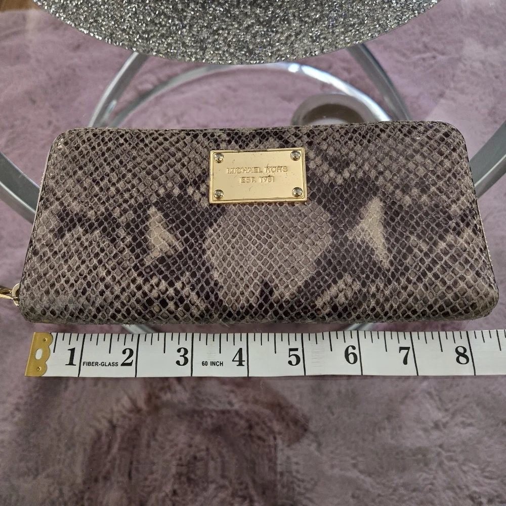Michael Kors Snakeskin Print Wallet - Picture 11 of 12